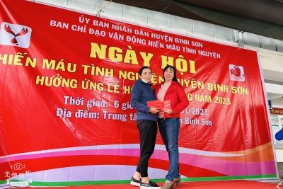 CÁN BỘ GIÁO VIÊN NHÂN VIÊN TRƯỜNG MẪU GIÁO BÌNH LONG HƯỞNG ỨNG TUẦN LỄ HIẾN MÁU TÌNH NGUYỆN ĐỢT 1 NĂM 2023